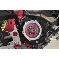 CNC Racing Clear Wet Clutch Cover for the Ducati Hypermotard 698 Mono CNC Racing Clear Wet Clutch Cover for the Ducati Hypermotard 698 Mono